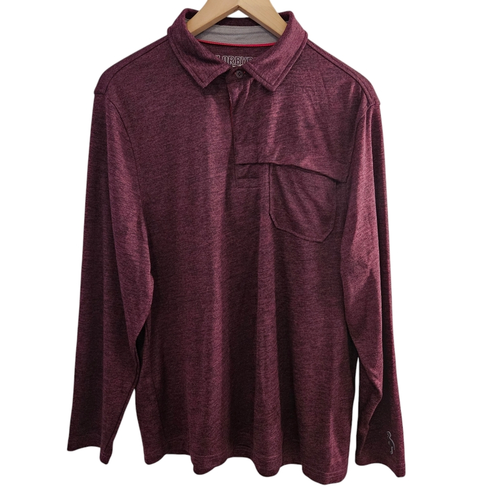 TailorByrd Sport Men's Polo Top Long Sleeve Shirt